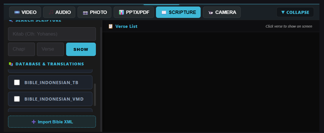 Import Alkitab XML ShowLyrics